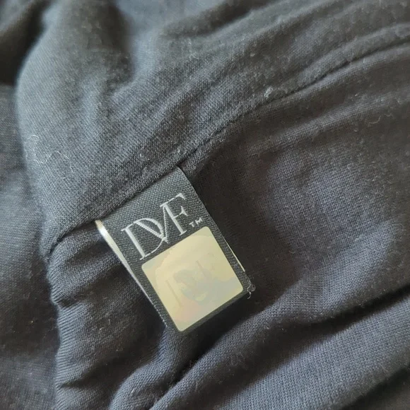 Diane Von Furstenberg Zarita Black Scalloped Lace Scoop Neck Dress - Picture 11 of 11